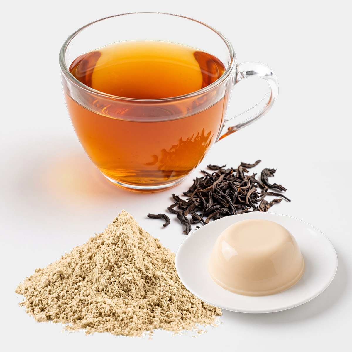 ผงพุดดิ้งกลิ่นชาดำ Black Tea Pudding Powder ผงพุดดิ้งกลิ่นชาดำ (Black Tea Pudding Powder)