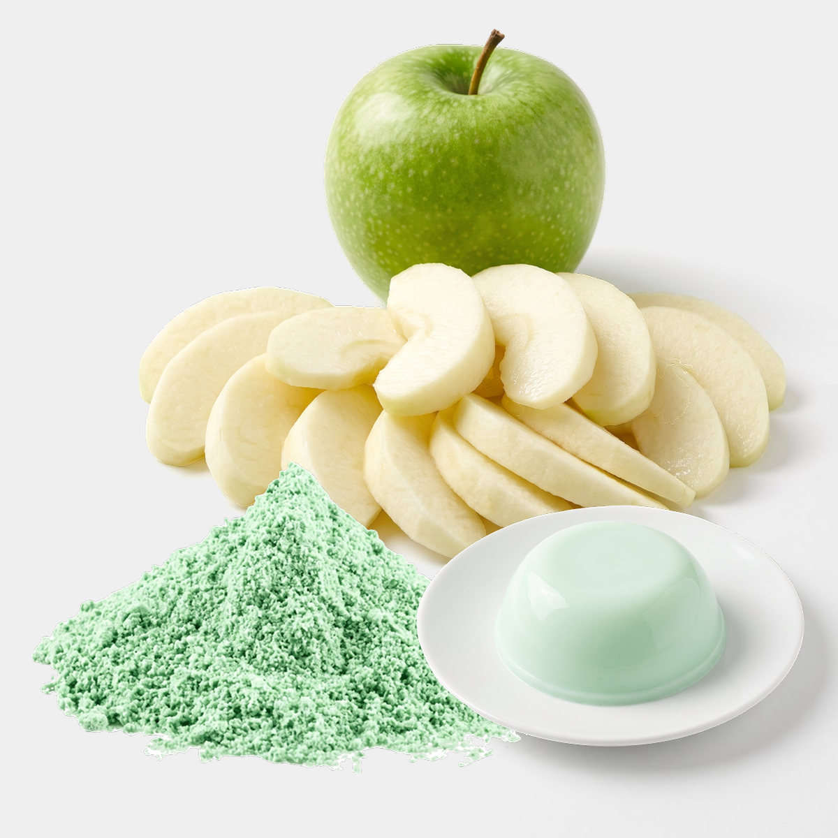 ผงพุดดิ้งกลิ่นแอ๊ปเปิ้ลเขียว Green Apple Pudding Powder ผงพุดดิ้งกลิ่นแอ๊ปเปิ้ลเขียว (Green Apple Pudding Powder)