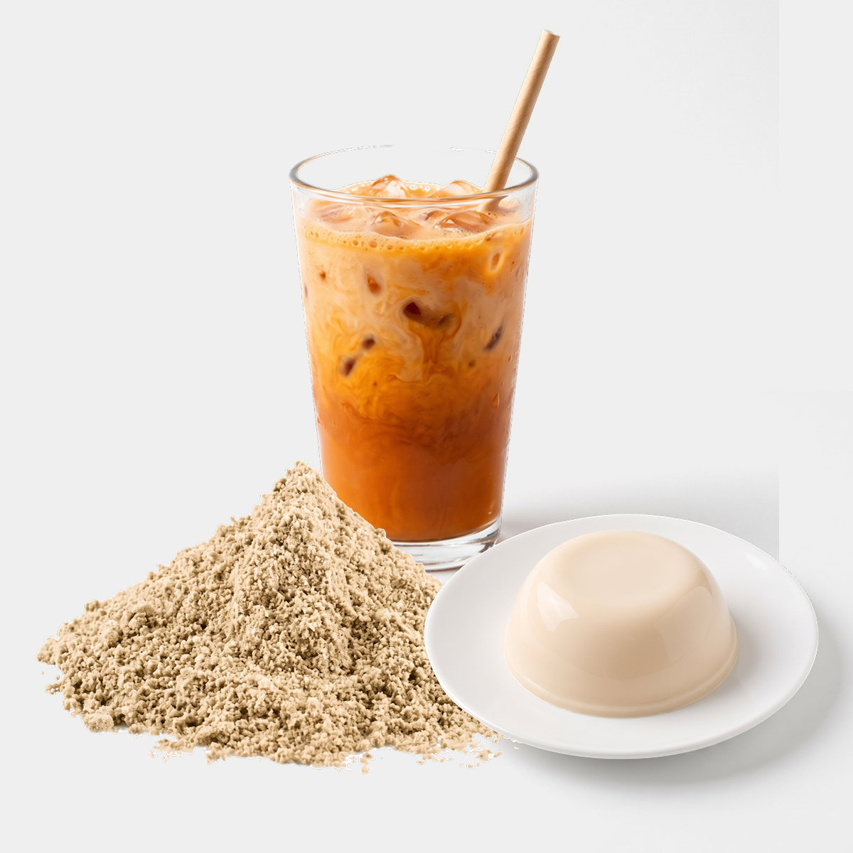 ผงพุดดิ้งกลิ่นชานม Milk Tea Pudding Powder ผงพุดดิ้งกลิ่นชานม (Milk Tea Pudding Powder)